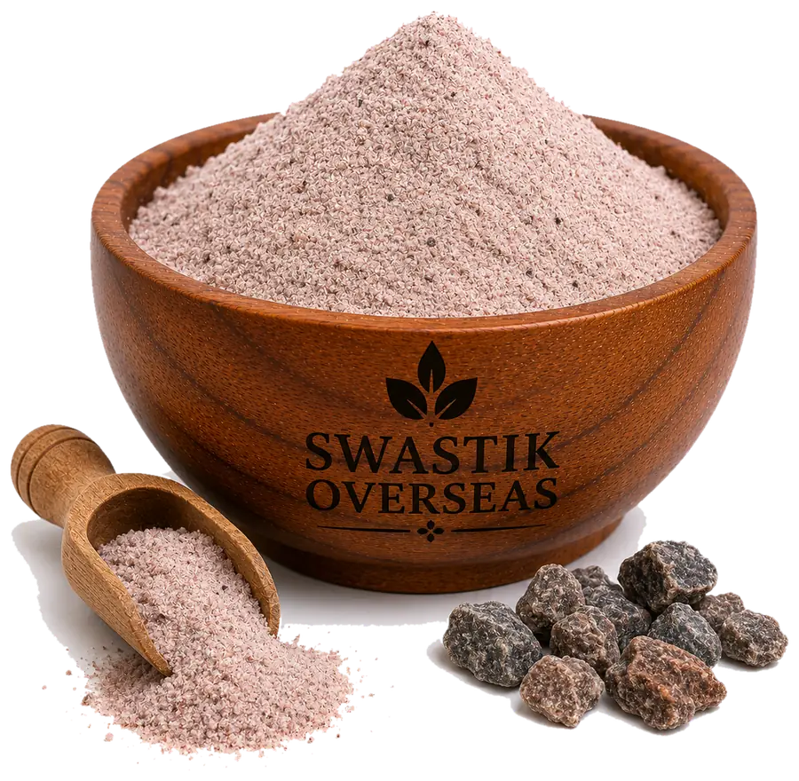 Black Salt (Kala Namak) — hammer-milled by Swastik Overseas