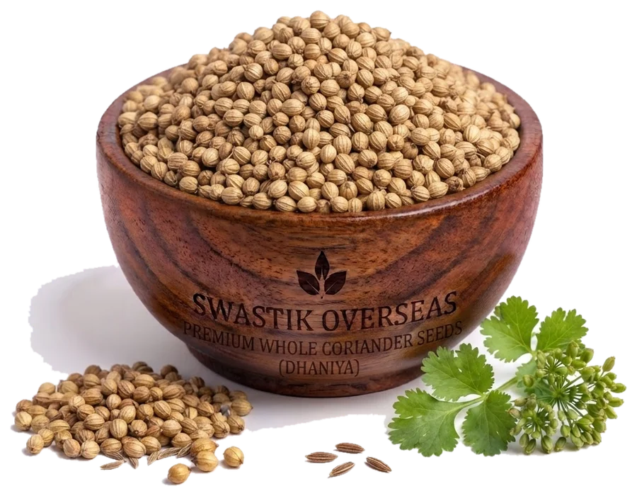 Coriander Seeds (Dhania) — hammer-milled by Swastik Overseas