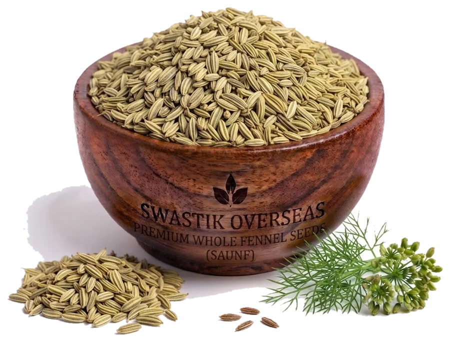 Fennel Seeds (Saunf) — hammer-milled by Swastik Overseas