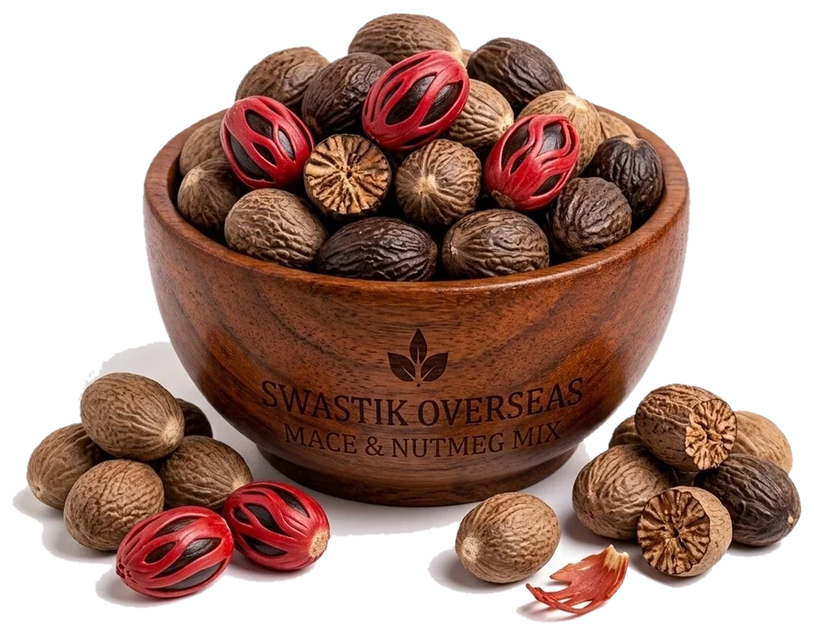 Nutmeg (Jaiphal) — hammer-milled by Swastik Overseas
