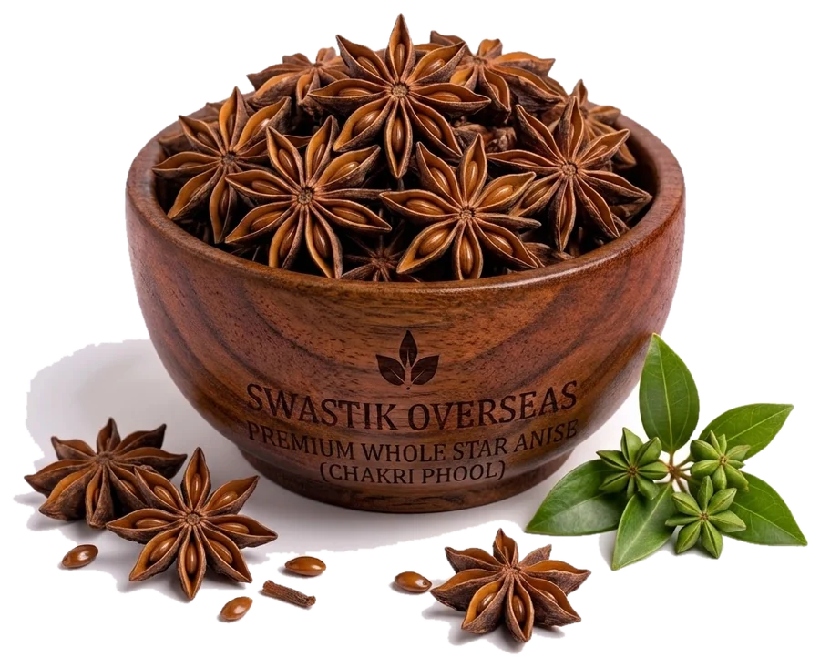Star Anise (Chakri Phool) — hammer-milled by Swastik Overseas